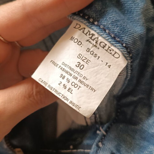 Damaged Superior Design denim bermuda shorts like new, size L