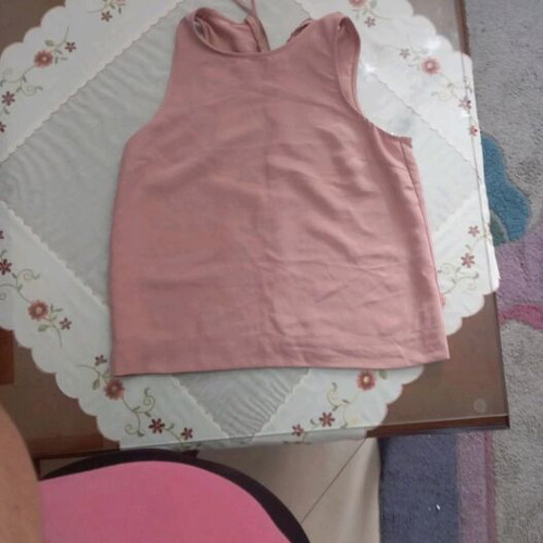 Stradivarius women's blouse pink like new size L