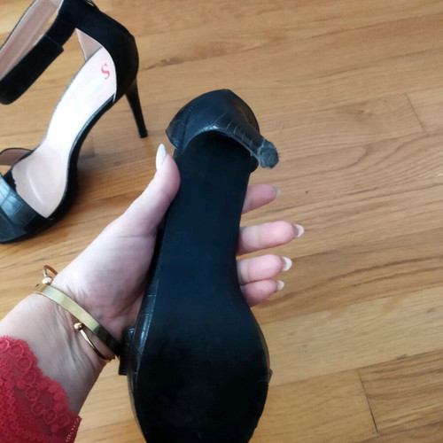 Seastar black high sandals like new, size 40