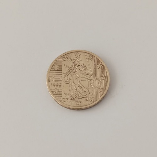 Collectible 50 Cent Euro Coin 1999 France used