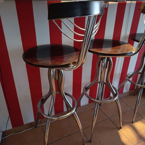 Bar stools, set of 3