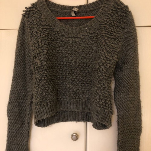 Gray wool sweater Stradivarius like new, size S