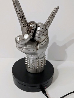 Horns up decorative item with rotating base new