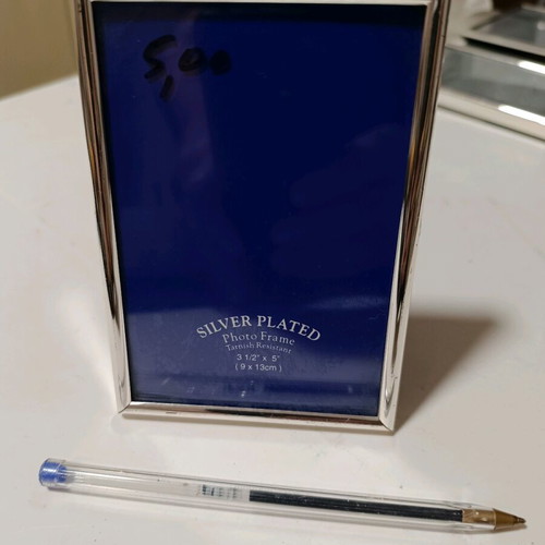 Silver plated photo frame new
