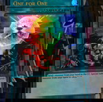 One For One κάρτα Yu-Gi-Oh! σαν καινούργιο, Normal Spell