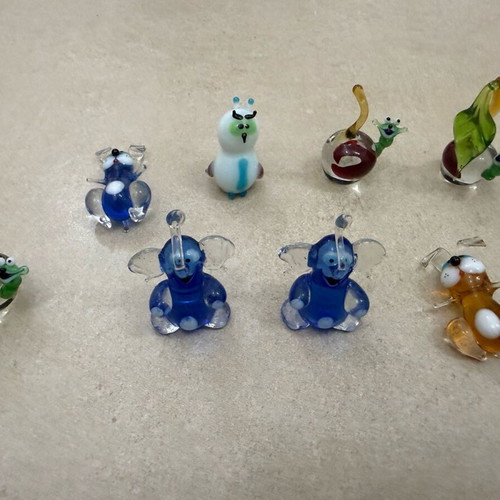 Murano miniatures like new, set of 8 pieces