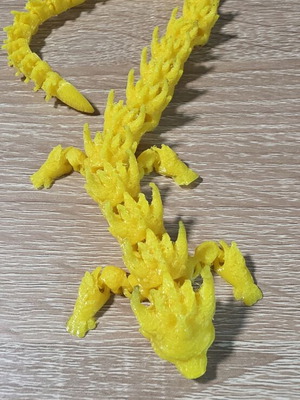 3D Printed Flexi Dragon articulated fidget toy