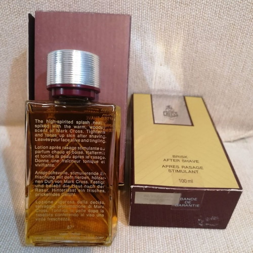 Brisk Mark Cross After Shave 3.3 oz 100ml like new