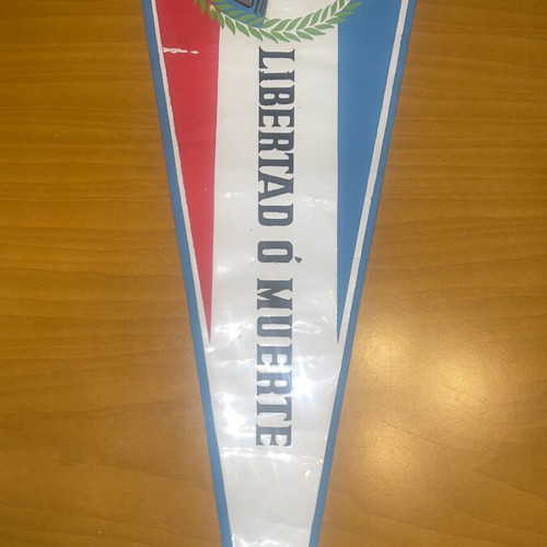 Uruguay Libertad O Muerte Banner used, 1970s rare