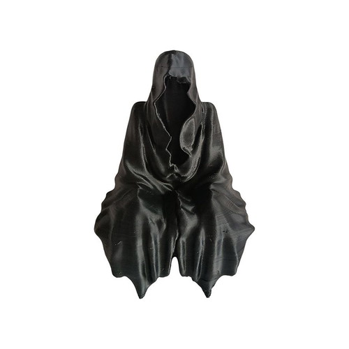 Sitting Reaper 3D Printed Decorative Figure goth and creepy tabletop gift