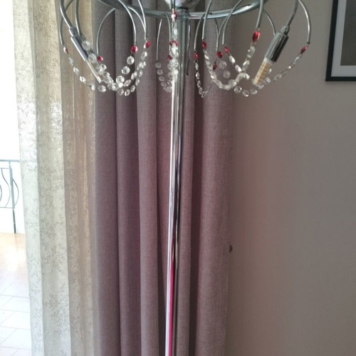 Floor lamp used, 1.70 m height with bulbs included