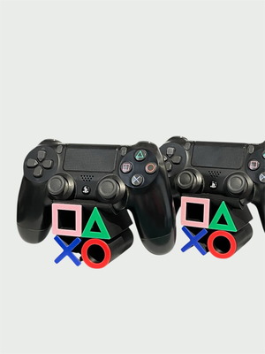 Βάση για PS4 χειριστήριο κατόπιν παραγγελίας με σύμβολα PlayStation
