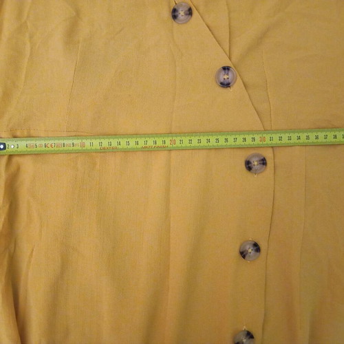 Primark midi mustard dress used, size L