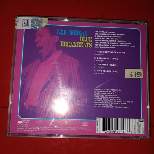 Lee Morgan Blue Breakbeats CD like new, jazz