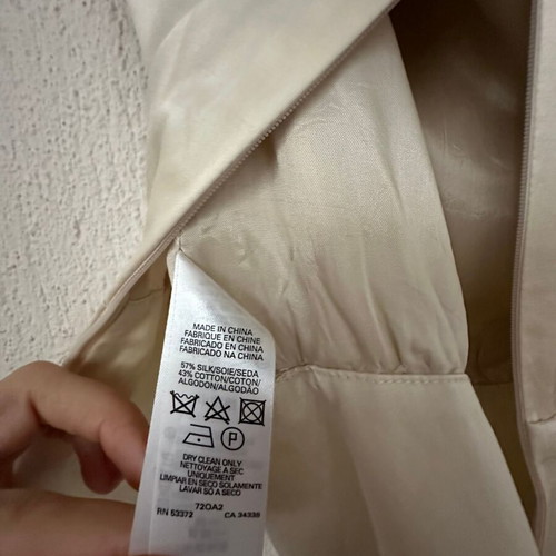 French Connection silk blend top like new, beige, size S