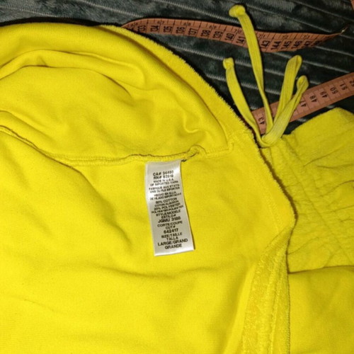 Juicy Couture velour beach dress tunic like new, yellow, size L