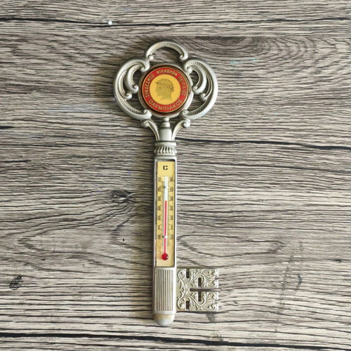 Vintage Olympiakos hanging key thermometer