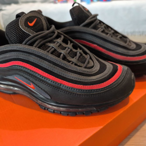 Nike Air Max 97 sneakers like new, size 43, black and red