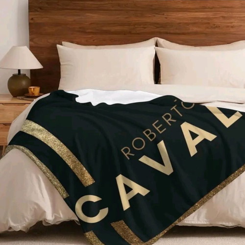 Roberto Cavalli throw blanket new