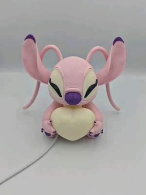 Μοντέλο Angel από Lilo & Stitch 3D εκτυπωμένο, καινούργιο με φωτιζόμενη καρδιά