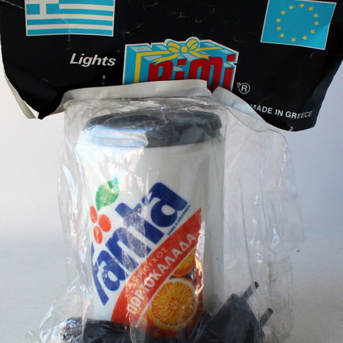 Vintage 80's Fanda Orange Soda Decorative Light BIFI new