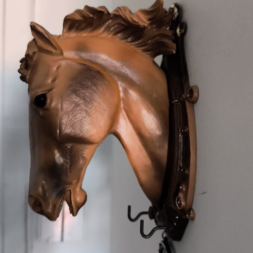 Διακοσμητική επιτοίχια προτομή κεφαλής αλόγου σαν καινούργιο