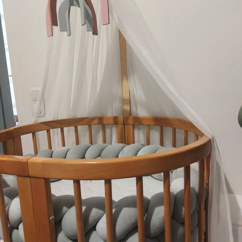 Ingvart Smart Bed 9 in 1 Baby Cot Natural Wood Like New