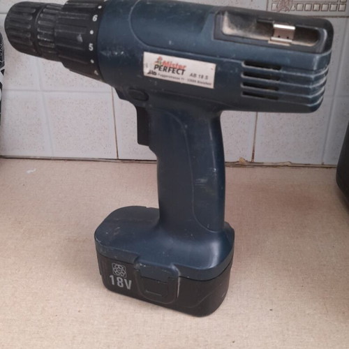 Mister Perfect cordless drill 18V, 8 speeds, like new