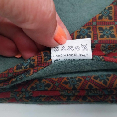 Vintage Hubert Milano men's scarf made of cotton and wool like new