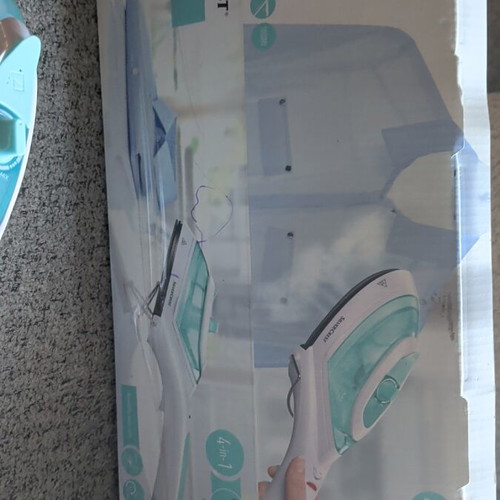 Silver Crest small steam iron like new with steam brush