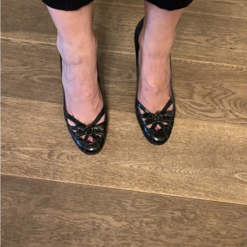 Kalogirou leather black pumps size 38 like new