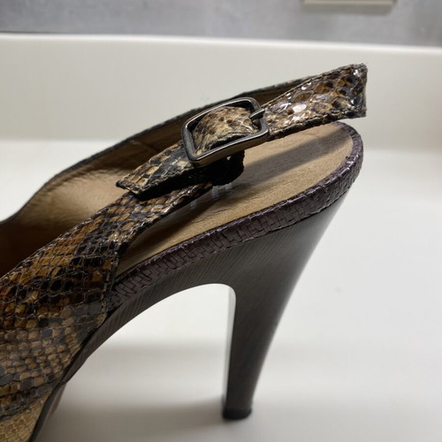 Hispanitas high-heeled sandals like new, beige and brown, size 38