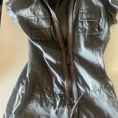 Gray dress with zipper like new, size S