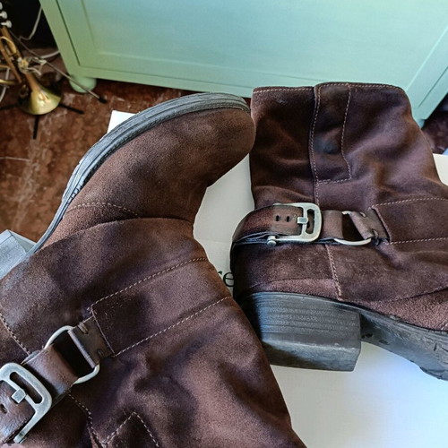 Dream Green brown suede ankle boots size 40 like new