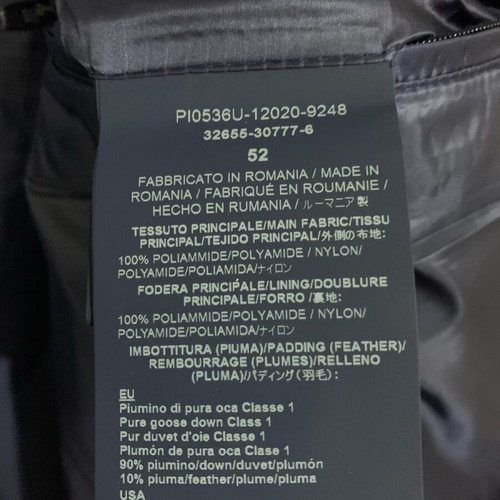 Herno puffer jacket with removable sleeves like new, blue, size 52