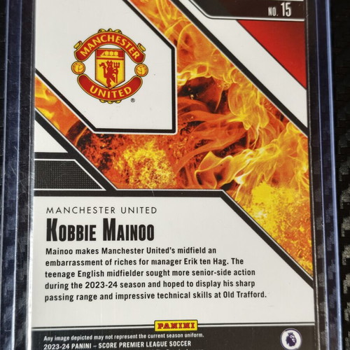 2023/24 Panini Score Premier League Kobbie Mainoo Hot Rookies RC card