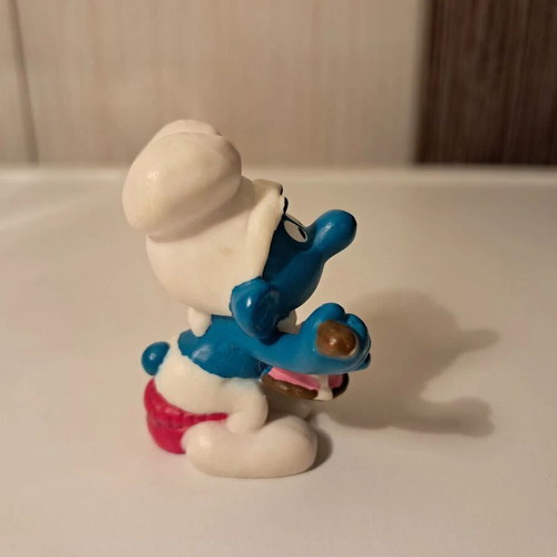 Smurf Schleich Miniature Greedy 1982 new