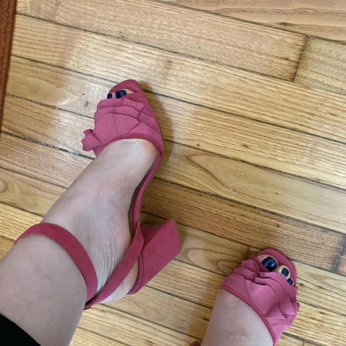 Stradivarius pink heels used, size 38, comfortable