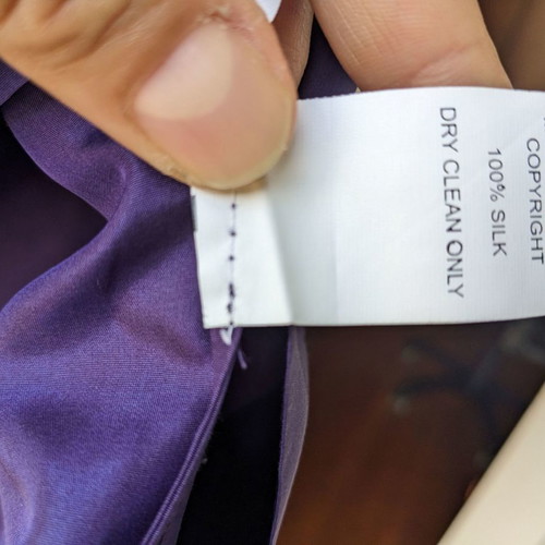 Maje blouse used, 100% silk, size M, purple