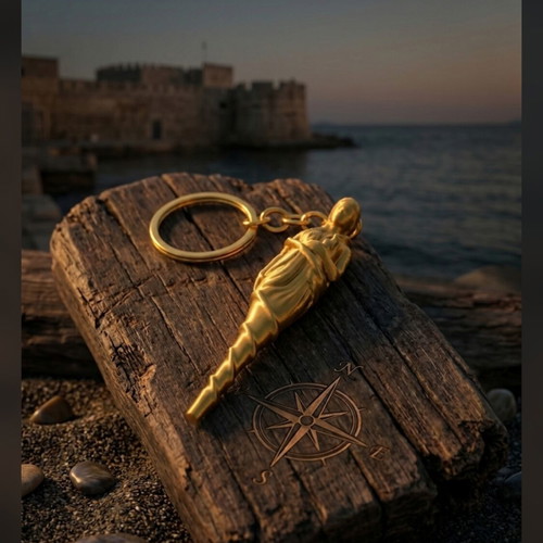 3D Printed Keychain Pin Inspired by Penelope's Pin from Odyssey, New