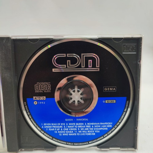 Queen Immortal CDM Audio CD like new, rock live bootleg