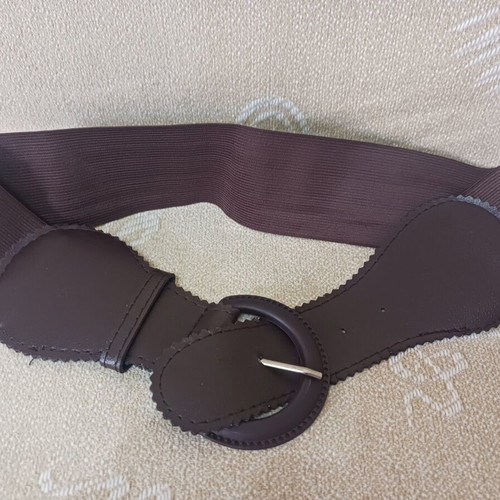 Belt with elastic, 76 cm, brown