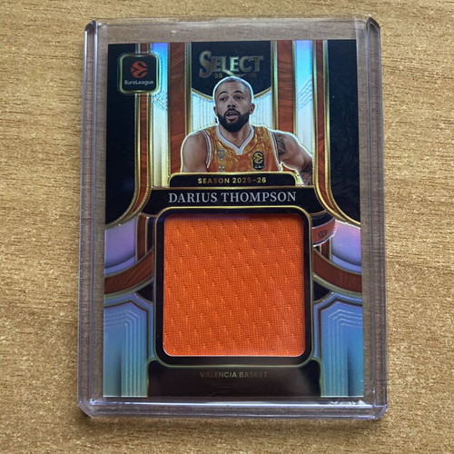Darius Thompson Patch /125 EuroLeague Select 2025-2026