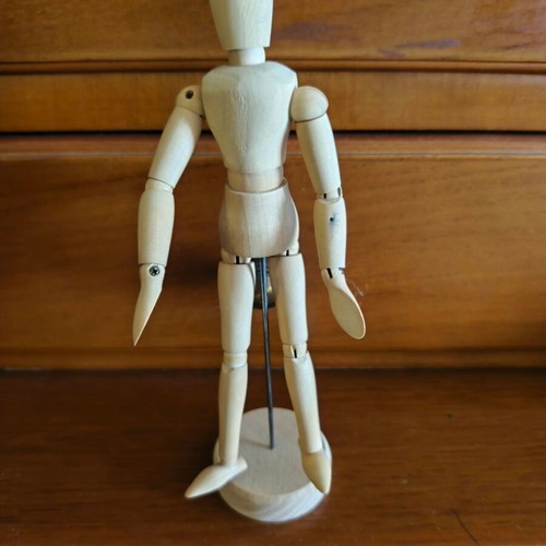 Wooden humanoid model like new