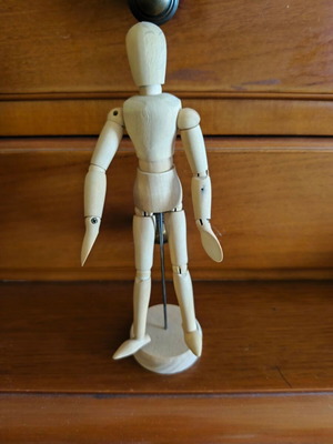 Wooden humanoid model like new