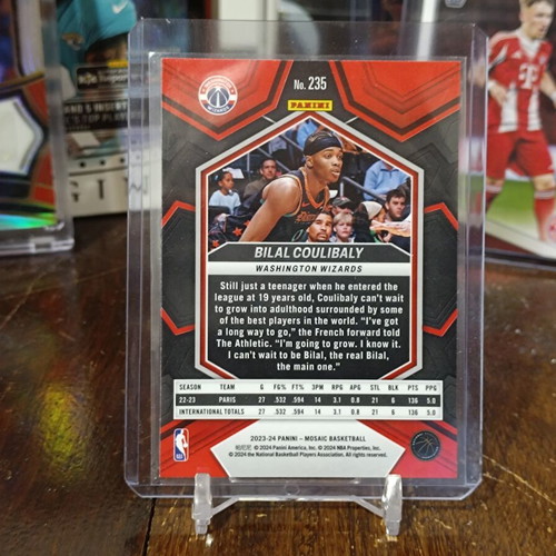 Bilal Coulibaly 2023-24 Panini Mosaic #235 Rookie Silver Prizm card mint
