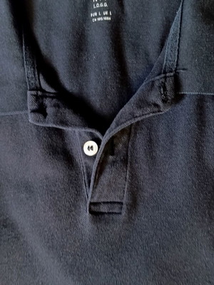 Polo shirt Large black H&M like new, 100% cotton