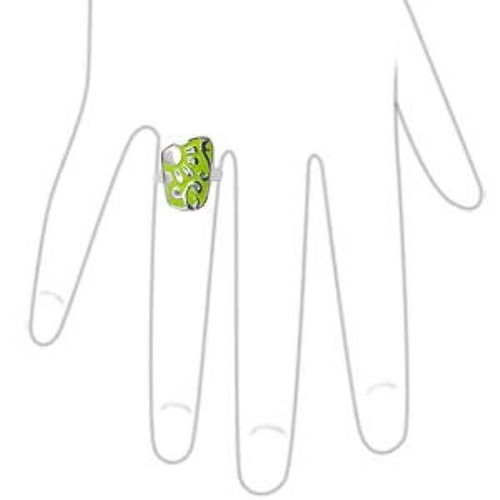 Fashion 925 silver ring with enamel new