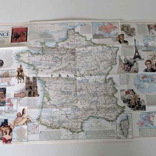 National Geographic Historical France Evolution of a Nation map used, 1989