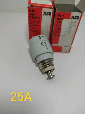 Мини автоматичен предпазител Mini STOTZ ABB S111 25A комплект от 2 нови
